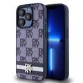 iPhone 15 Pro Max DKNY Geruit Patroon en Streep Hoesje