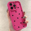iPhone 15 Pro Max Hartpatroon Schokbestendig TPU Hoesje met Opstaande Randen - Hot Pink