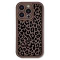 iPhone 15 Pro Max TPU hoesje met luipaardprint - Koffie