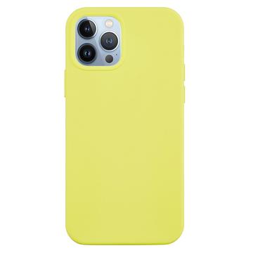 iPhone 15 Pro Max Liquid Silicone Hoesje - Geel
