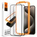 iPhone 15 Pro Max Spigen ALM Glas.tR Glazen Screenprotector - 2 St.