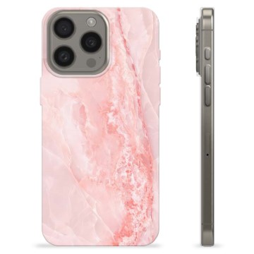 iPhone 15 Pro Max TPU-hoesje - Roze Marmer