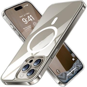 iPhone 15 Pro Max Torras X-Shock MagSafe TPU hoesje - Doorzichtig