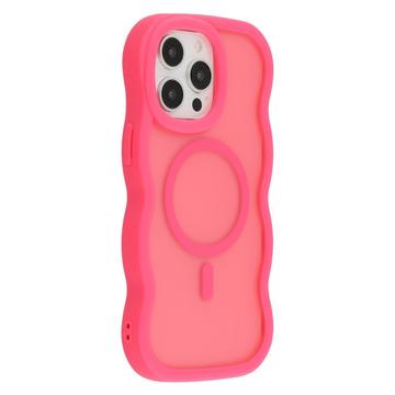 iPhone 15 Pro Max Golfrand magnetisch hybride hoesje - Hot Pink