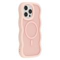 iPhone 15 Pro Max Golfrand magnetisch hybride hoesje - Roze