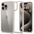 iPhone 15 Pro Spigen Ultra Hybrid Cover - Titanium natuurlijk