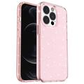 iPhone 15 Pro Stylish Glitter Series Hybride Hoesje - Roze