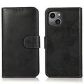 iPhone 15 Vintage 2-in-1 portemonneehoesje met afneembare omslag