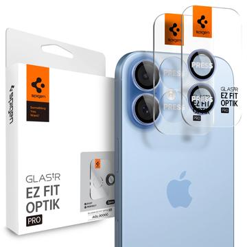 iPhone 16/16 Plus/17 Spigen Glas.tR Ez Fit Optik Pro Lens Glazen Protector - Blauw
