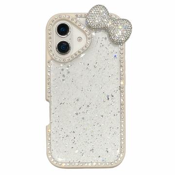 iPhone 16 Strik & Strass Epoxy Hoesje
