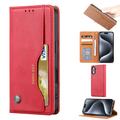 iPhone 16 Kaartset Portemonnee Hoesje - Rood