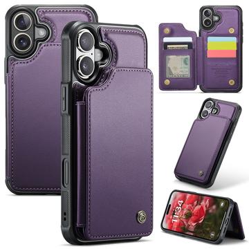 iPhone 16 Caseme C22 Hoesje RFID Kaarthouder - Paars