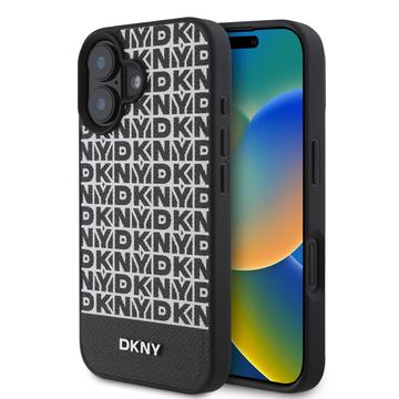 iPhone 16 DKNY Repeat Pattern Bottom Stripe hoesje - MagSafe compatibel