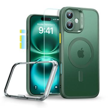 iPhone 16 ESR HaloLock MagSafe Classic Pro-set - Gematteerd groen