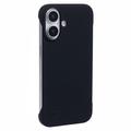 iPhone 16 Frameloze Plastic Hoesje - Zwart