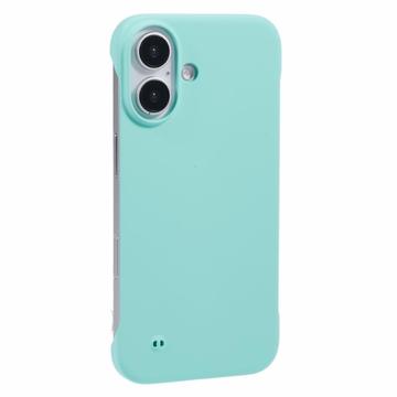 iPhone 16 Frameloze Plastic Hoesje - Lichtcyan