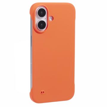 iPhone 16 Frameloze Plastic Hoesje - Oranje