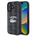 iPhone 16 Lacoste Blend Monogram-hoesje - compatibel met MagSafe - zwart