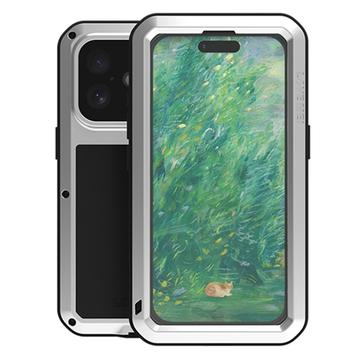 iPhone 16 Love Mei Powerful Hybride Hoesje - Zilver