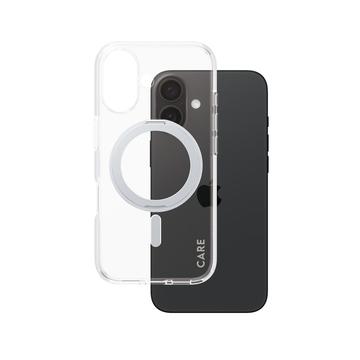 iPhone 16 PanzerGlass Care Kickstand Hoesje - MagSafe compatibel - Zilver