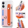 iPhone 16 Plastic Hoesje CY1 - Kaartsleuf, Polsband, Kickstand