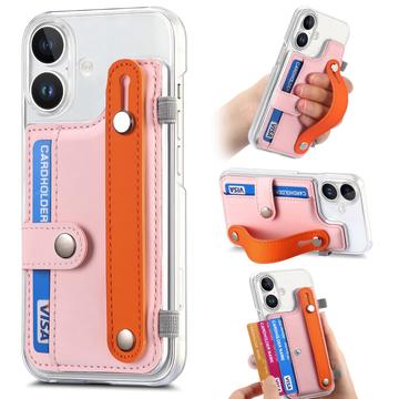 iPhone 16 Plastic Hoesje CY1 - Kaartsleuf, Polsband, Kickstand