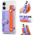 iPhone 16 Plastic Hoesje CY1 - Kaartsleuf, polsband, standaard