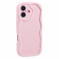 iPhone 16 Plus Candy Color Wavy TPU hoesje - Roze