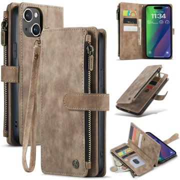iPhone 16 Plus Caseme C30 Multifunctioneel Portemonnee Hoesje - Bruin