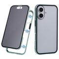 iPhone 16 Plus Magnetisch Hoesje met Gehard Glas - Privacy - Groen