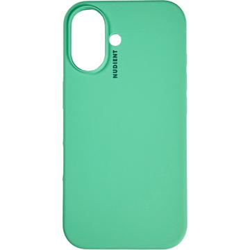 iPhone 16 Plus Nudient Base Silicone Hoesje - Mintgroen