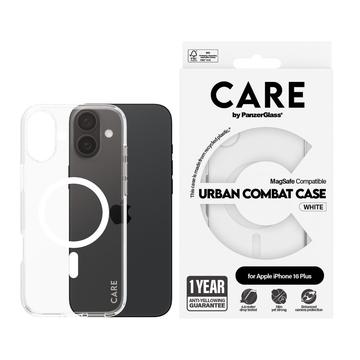 iPhone 16 Plus PanzerGlass Care Transparent Urban Combat Case - MagSafe compatibel - Wit