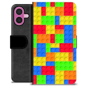 iPhone 16 Plus Premium Portemonnee Hoesje - Blokken