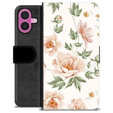 iPhone 16 Plus Premium Portemonnee Hoesje - Bloemen