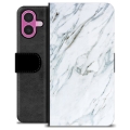 iPhone 16 Plus Premium Portemonnee Hoesje - Marmer