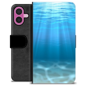 iPhone 16 Plus Premium Portemonnee Hoesje - Zee