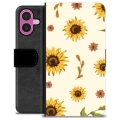 iPhone 16 Plus Premium Portemonnee Hoesje - Zonnebloem