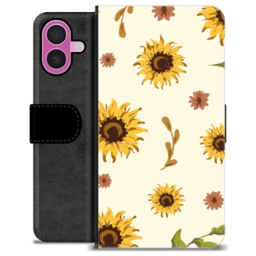 iPhone 16 Plus Premium Portemonnee Hoesje - Zonnebloem