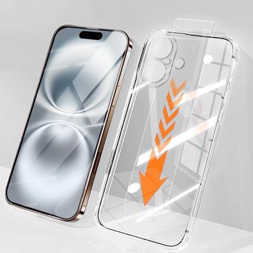 iPhone 16 Plus Rurihai 2-in-1-beschermingsset - Doorzichtig