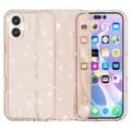 iPhone 16 Plus Stylish Glitter Series Hybride Hoesje - Goud
