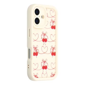 iPhone 16 Plus Stijlvol Schokbestendig TPU Hoesje met Opstaande Randen
