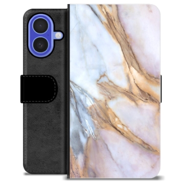iPhone 16 Premium Portemonnee Hoesje - Elegant Marmer