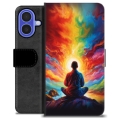 iPhone 16 Premium Portemonnee Hoesje - Meditatie