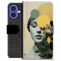 iPhone 16 Premium Portemonnee Hoesje - Vintage Stemming