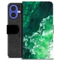 iPhone 16 Premium Portemonnee Hoesje - Golven