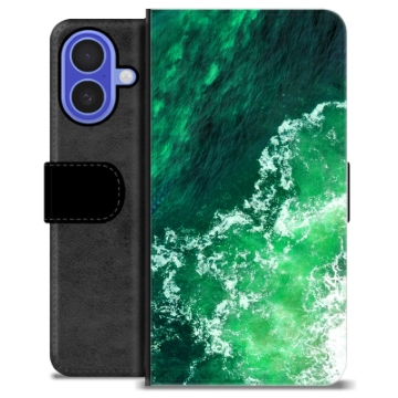 iPhone 16 Premium Portemonnee Hoesje - Golven