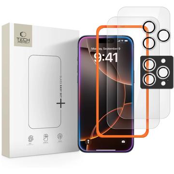 iPhone 16 Pro/17 Pro Tech-Protect Supreme Beschermingsset - Doorzichtig