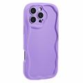 iPhone 16 Pro Candy Color Wavy TPU Hoesje - Paars
