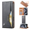 iPhone 16 Pro Kaartset Portemonnee Hoesje - Zwart