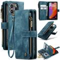 Caseme C30 Multifunctionele iPhone 16 Pro Portemonnee Hoesje - Blauw